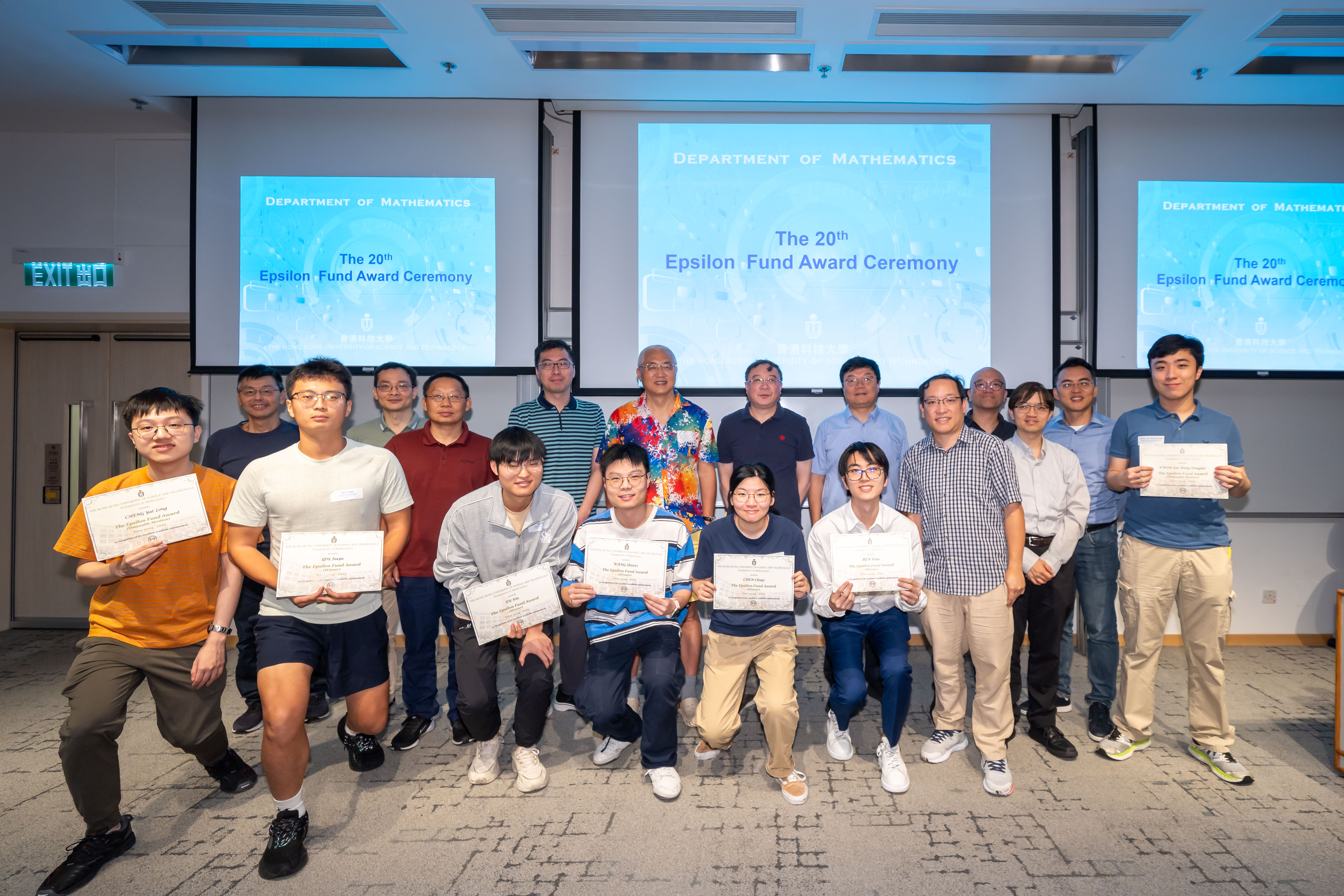 Group photo with students