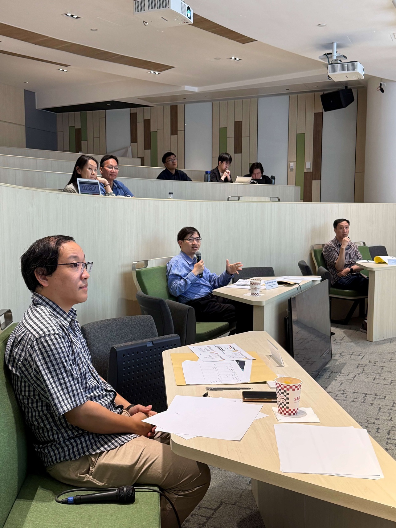 Students in a mathematics class