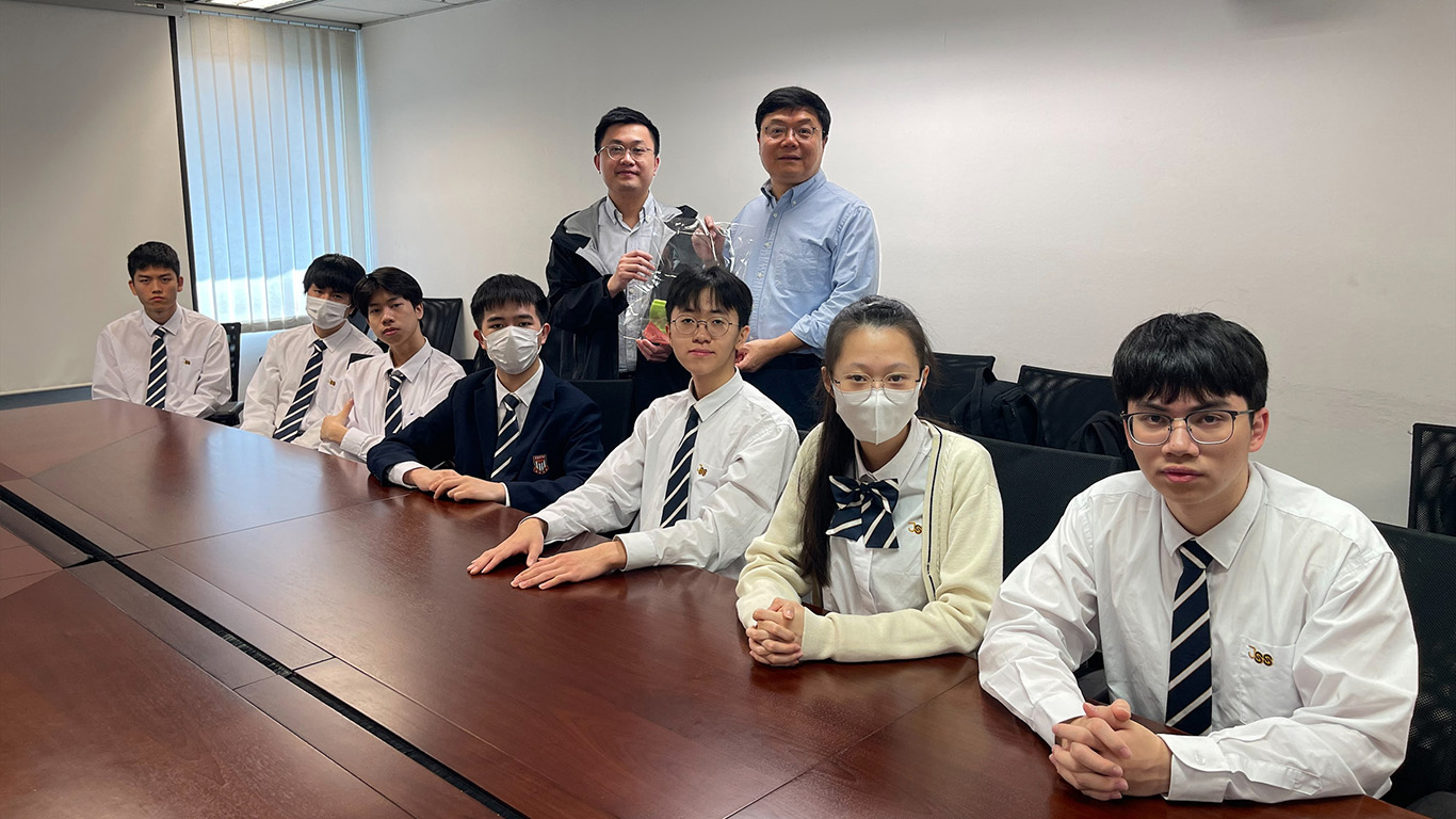 Group photo with students